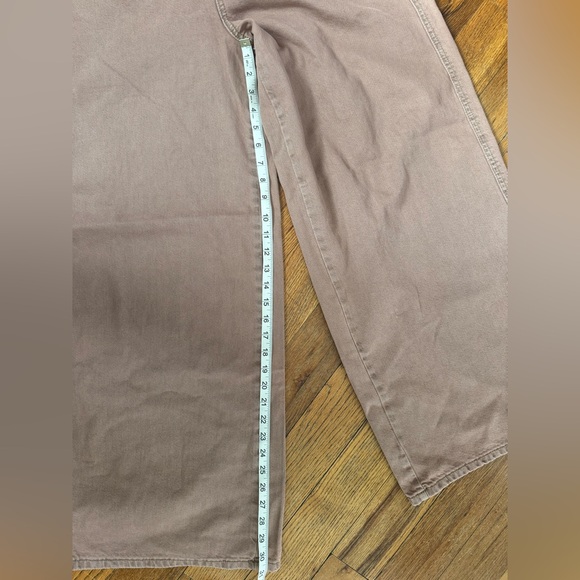 NWT Free People We the Free Brown Crvy Gia High Rise Wide Leg Size 32 - Picture 10 of 11